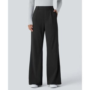 Halara Flex DayStretch High Waisted Pocket Work Flare Pants Size Large